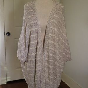 Free people cardigan, size medium, lavender and beige